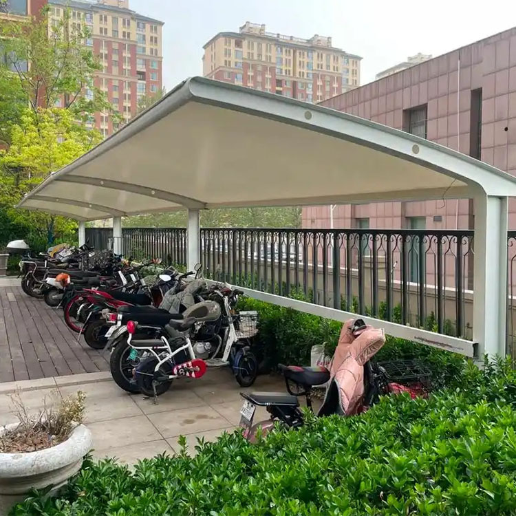 龙井市膜结构电动车棚